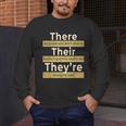 There Their They'Re T Shirt English Grammar Teacher For Men Women Men's Long Sleeve T-Shirt, funny design