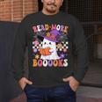 Read More Books Ghost Reading Book Teacher Halloween Men's Long Sleeve T-Shirt, funny design Read More Books Ghost Reading Book Teacher Halloween Men's Long Sleeve T-Shirt, funny design
