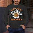 Read More Books Halloween Retro Pumpkin Reading Fall Teacher Men's Long Sleeve T-Shirt, funny design