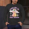 Take Me To Your Readers Alien Teacher Halloween Literacy Men's Long Sleeve T-Shirt, funny design Take Me To Your Readers Alien Teacher Halloween Literacy Men's Long Sleeve T-Shirt, funny design