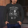 Reading 67 Meme English Teacher 67 Book Lover Humor Men's Long Sleeve T-Shirt, funny design