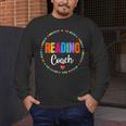 Reading Coach Teacher Interventionist Specialist Literacy Men's Long Sleeve T-Shirt, funny design