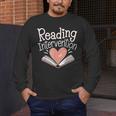 Reading Intervention Teacher Men's Long Sleeve T-Shirt, funny design Reading Intervention Teacher Men's Long Sleeve T-Shirt, funny design