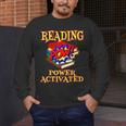Reading Super Power Activated Superhero Teacher Or Student Men Women Girls Kids Men's Long Sleeve T-Shirt, funny design