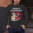 Reading Is My Super Power Superhero Best English Teacher Men's Long Sleeve T-Shirt, funny design