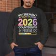 Retirement Class Of 2026 Teacher Countdown Loading Teacher Men's Long Sleeve T-Shirt, funny design Retirement Class Of 2026 Teacher Countdown Loading Teacher Men's Long Sleeve T-Shirt, funny design