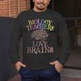 Retro BIOLOGY TEACHERS LOVE BRAINS This Is My Scary STEM Men's Long Sleeve T-Shirt, funny design Retro BIOLOGY TEACHERS LOVE BRAINS This Is My Scary STEM Men's Long Sleeve T-Shirt, funny design