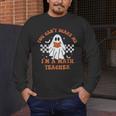 Retro You Can't Scare Me I'm A Math Teacher Cute Ghost Women Men's Long Sleeve T-Shirt, funny design Retro You Can't Scare Me I'm A Math Teacher Cute Ghost Women Men's Long Sleeve T-Shirt, funny design