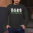 Retro Christmas Snowman FCS Teacher Family Consumer Science Men's Long Sleeve T-Shirt, funny design Retro Christmas Snowman FCS Teacher Family Consumer Science Men's Long Sleeve T-Shirt, funny design
