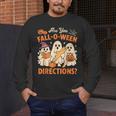 Retro Are You Fall O Ween Directions Ghost Teacher Spooky Men's Long Sleeve T-Shirt, funny design Retro Are You Fall O Ween Directions Ghost Teacher Spooky Men's Long Sleeve T-Shirt, funny design