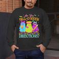 Retro Are You Falloween Direction Teacher Spooky Halloween Men's Long Sleeve T-Shirt, funny design