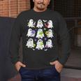 Retro Halloween Science Teacher Ghost Laboratory Teacher Men's Long Sleeve T-Shirt, funny design Retro Halloween Science Teacher Ghost Laboratory Teacher Men's Long Sleeve T-Shirt, funny design