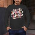 Retro Halloween This Is My Spooky School Teacher Costume Men's Long Sleeve T-Shirt, funny design Retro Halloween This Is My Spooky School Teacher Costume Men's Long Sleeve T-Shirt, funny design