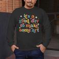 Retro It's a Good Day To Make Some Art Teacher Student Men's Long Sleeve T-Shirt, funny design Retro It's a Good Day To Make Some Art Teacher Student Men's Long Sleeve T-Shirt, funny design