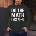 Retro Do The Math Teacher For Men Women Kid Boy Girl Men's Long Sleeve T-Shirt, funny design