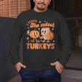 Retro I Teach The Cutest Turkey Thanksgiving Pumpkin Teacher Men's Long Sleeve T-Shirt, funny design Retro I Teach The Cutest Turkey Thanksgiving Pumpkin Teacher Men's Long Sleeve T-Shirt, funny design