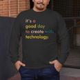 Retro Technology Teacher Shirt Tech Teacher Men's Long Sleeve T-Shirt, funny design Retro Technology Teacher Shirt Tech Teacher Men's Long Sleeve T-Shirt, funny design