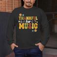 Retro Thankful For Music Floral Music Teacher Thanksgiving Men Women Men's Long Sleeve T-Shirt, funny design