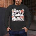 Retro Vintage Every Student Matters Teacher Paraprofessional Men's Long Sleeve T-Shirt, funny design