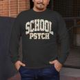 Retro Wildflower School Psych Teacher School Psychologist Men's Long Sleeve T-Shirt, funny design