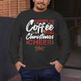 Running On Coffee And Christmas Cheer Lover Teacher For Men Women Kids Men's Long Sleeve T-Shirt, funny design