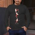 Santa Yoga Poses For Yogi Teacher Christmas Yoga Poses Men's Long Sleeve T-Shirt, funny design Santa Yoga Poses For Yogi Teacher Christmas Yoga Poses Men's Long Sleeve T-Shirt, funny design