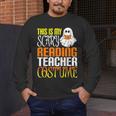 This Is My Scary Reading Teacher Costume Halloween School Men's Long Sleeve T-Shirt, funny design This Is My Scary Reading Teacher Costume Halloween School Men's Long Sleeve T-Shirt, funny design