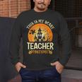 This Is My Scary Teacher Costume Halloween Men's Long Sleeve T-Shirt, funny design