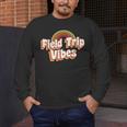 School Bus Trip Vibes Students Teachers Students Field Trip For Men Women Kids Men's Long Sleeve T-Shirt, funny design School Bus Trip Vibes Students Teachers Students Field Trip For Men Women Kids Men's Long Sleeve T-Shirt, funny design