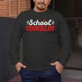School Counselor Teacher Guidance Counseling For Men Women Kids Men's Long Sleeve T-Shirt, funny design School Counselor Teacher Guidance Counseling For Men Women Kids Men's Long Sleeve T-Shirt, funny design