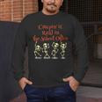 School Office Clerk Creepin' It Real HALLOWEEN Teacher Shirt Men's Long Sleeve T-Shirt, funny design