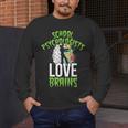 School Psychologists Love Brains Halloween Teacher Counselor Men's Long Sleeve T-Shirt, funny design School Psychologists Love Brains Halloween Teacher Counselor Men's Long Sleeve T-Shirt, funny design