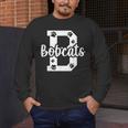 School Spirit Mascot Bobcats Back To School Teacher Student Men's Long Sleeve T-Shirt, funny design School Spirit Mascot Bobcats Back To School Teacher Student Men's Long Sleeve T-Shirt, funny design