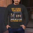 Science Physicist Chemist Teacher Vintage Men's Long Sleeve T-Shirt, funny design