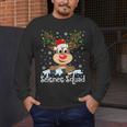 Science Teacher Squad Reindeer Christmas Teacher Xmas Lights For Men Women Men's Long Sleeve T-Shirt, funny design