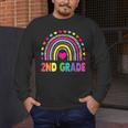 Second Grade Rainbow Girls Boys Teacher Team 2nd Grade Squad Men's Long Sleeve T-Shirt, funny design