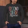 Second Grade Squad 2nd Grade Teacher Women Back To School Men's Long Sleeve T-Shirt, funny design