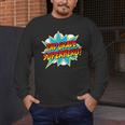 Second Grade Superhero Teacher Student 2nd Grade Comic Retro Men's Long Sleeve T-Shirt, funny design Second Grade Superhero Teacher Student 2nd Grade Comic Retro Men's Long Sleeve T-Shirt, funny design