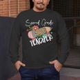 Second Grade Teacher Leopard Pencil 2nd Grade Women Teacher Men's Long Sleeve T-Shirt, funny design Second Grade Teacher Leopard Pencil 2nd Grade Women Teacher Men's Long Sleeve T-Shirt, funny design