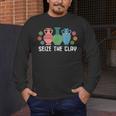 Seize The Clay Pottery Teacher Ceramics Potter Maker Men's Long Sleeve T-Shirt, funny design Seize The Clay Pottery Teacher Ceramics Potter Maker Men's Long Sleeve T-Shirt, funny design