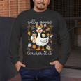 Silly Goose Teachers Club Cozy Fall Teacher Men's Long Sleeve T-Shirt, funny design