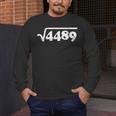 Sixty Seven 67 Meme Square Root 4489 Slang Math Teacher Men's Long Sleeve T-Shirt, funny design