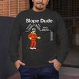 Slope Dude Algebra Geometry Middle School Math Teacher Men's Long Sleeve T-Shirt, funny design