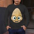 The Smart Seed Good Egg Teacher Halloween Costume Food Group Men's Long Sleeve T-Shirt, funny design
