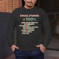 Social Studies Is Relevant History Teacher History Buff Men's Long Sleeve T-Shirt, funny design
