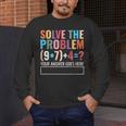 Solve The Problem 67 Six Seven Math Teacher School Men's Long Sleeve T-Shirt, funny design Solve The Problem 67 Six Seven Math Teacher School Men's Long Sleeve T-Shirt, funny design