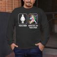 Special Ed Teacher Dabbing Unicorn Teacher Women Men's Long Sleeve T-Shirt, funny design Special Ed Teacher Dabbing Unicorn Teacher Women Men's Long Sleeve T-Shirt, funny design