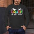 Special Education Dream Team Back To School SPED Teacher Men's Long Sleeve T-Shirt, funny design