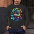 Special Education Teacher Sped Squad SPED Teacher Tie Dye Men's Long Sleeve T-Shirt, funny design