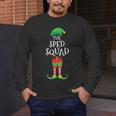 SPED Squad Elf Teacher Matching Christmas Party Pajama Men's Long Sleeve T-Shirt, funny design